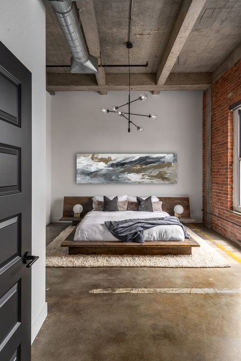 15 Lavish Industrial Bedroom Designs That Will Amaze You Industrial Bedroom Ideas For Couples, Industrial Grey Bedroom, Industrial Bedroom Interior Design, Contemporary Industrial Bedroom, Bedroom Decor Industrial, Industrial Room Bedroom, Industrial Apartment Bedroom, Bedroom Industrial Design, Modern Industrial Bedroom Design