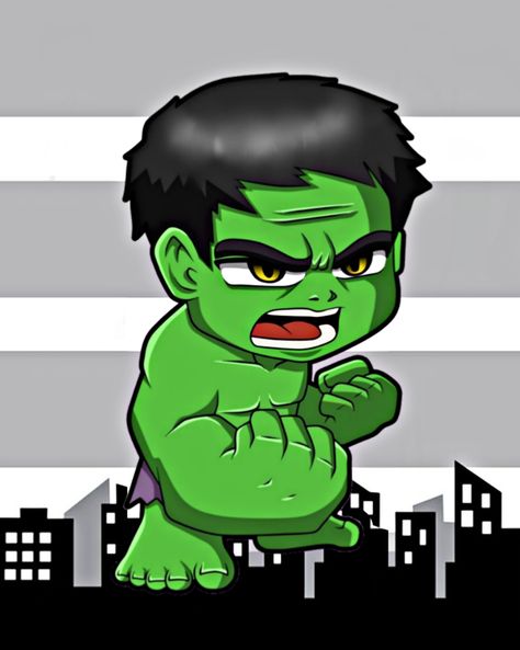 Hulk Cute, Baby Avengers, Avengers Poster, Hulk Marvel, Baby Cartoon, Cartoon Images, Crochet Toys Patterns, Cute Characters, Stuffed Toys Patterns