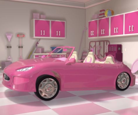 Bloxburg Beach House, Barbie Life In The Dreamhouse, Life In The Dreamhouse, 2000s Pink, Cafe House, Im A Barbie Girl, Barbie Life, House Inside, Cute House