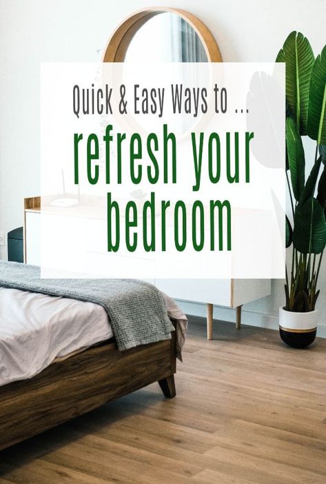 Bedroom Refresh Ideas, Bedroom Refresh On A Budget, Update Bedroom, Bedroom Cupboard Ideas, 90s House, Bedroom Revamp, Bedroom Redesign, Spring Bedroom, Neutral Bedrooms