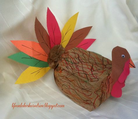 Paper Bag Turkey for Kids Turkey In A Brown Paper Bag, Turkey In Brown Paper Bag, Stuffed Paper Bag Turkey Craft, Brown Paper Bag Turkey, Turkey Paper Bag, Paper Bag Turkey Craft, Paper Bag Turkey, Preschool November, Turkey Crafts Kids