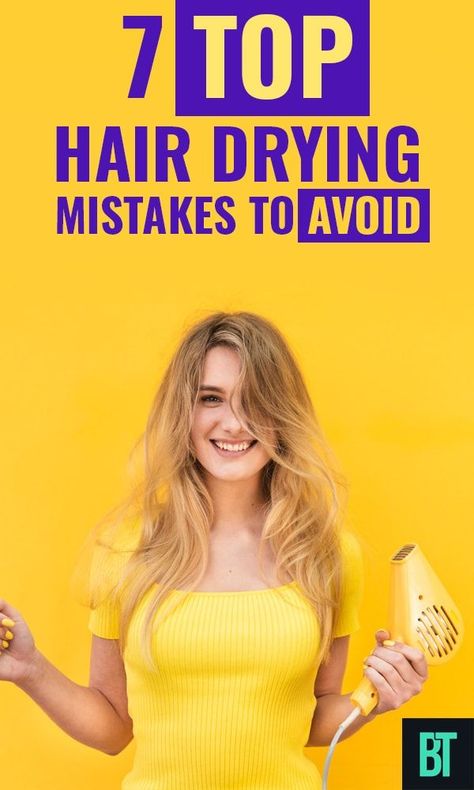 7 top blow hair drying mistakes to avoid and how to dry your hair after shower properly. How you damage your hair with a roller hair dryer and other tools. Fix the problem and get healthy hair with hair care tips shared in the article. #haircare #haircaretips #hairdrying #hairdryingmistakes How To Properly Blow Dry Hair, Blow Drying Hair Tips, Get Healthy Hair, Blow Hair, Perfect Lip Color, Roller Hair, Hair Care Remedies, Hair Mistakes, Blow Dry Hair