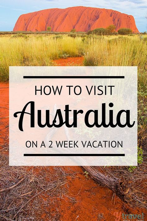 How to visit Australia on a 2 week vacation Australia Travel Bucket Lists, Australia Itinerary, Australia Vacation, Australia Travel Guide, Outback Australia, Oceania Travel, Visit Australia, New Zealand Travel, Cook Islands