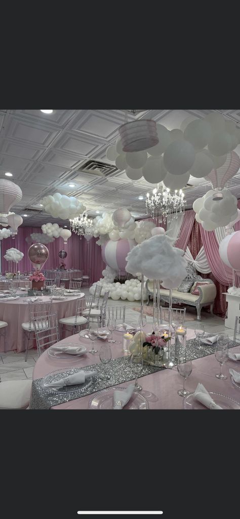 Pink Cloud Party Decorations, Cloud Nine Baby Shower Theme Girl, We're On Cloud 9 Baby Shower Theme, Cloud Nine Baby Shower Theme, Adult Prom, Cloud Theme, Healthy Pregnancy Tips, Pinterest Contest