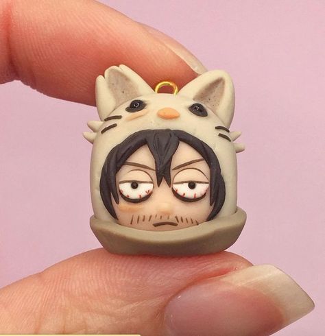 https://www.etsy.com/ca/listing/985883853/eraserhead-aizawa-cat-bnha-keychain?ref=shop_home_active_6&pro=1 Chibi Keychain, Porcelain Figures, Clay Keychain, Cat Costume, Keychain Charm, Clay Figures, Cat Costumes, Clay Ideas, My Hero