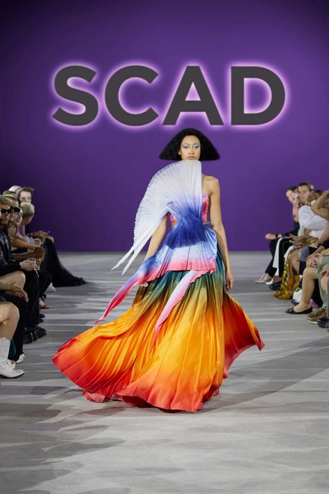 At SCAD, A Heartfelt Tribute to André Leon Talley and a Standout Class of 2022 Show | Vogue Church Attire, Fashion Illustrations Techniques, Her Cut, Bright Pastels, Class Of 2022, Fashion Aesthetics, Student Fashion, Current Mood, Fashion Event