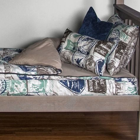 Zipper Bedding Bunk Bed Bedding, Zip Up Bedding, Attic Bed, Make Bed, Zipper Bedding, Captains Bed, Cool Bunk Beds, Bedding Inspiration, Bed Bedding