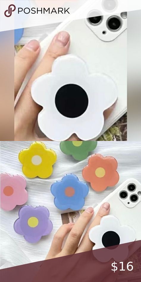 Acrylic flower “pop-socket” like piece for cell phone, NWOT Acrylic Flower, Pop Socket, Acrylic Flowers, My Closet, Cell Phone, Flowers, Closet, Clothes Design