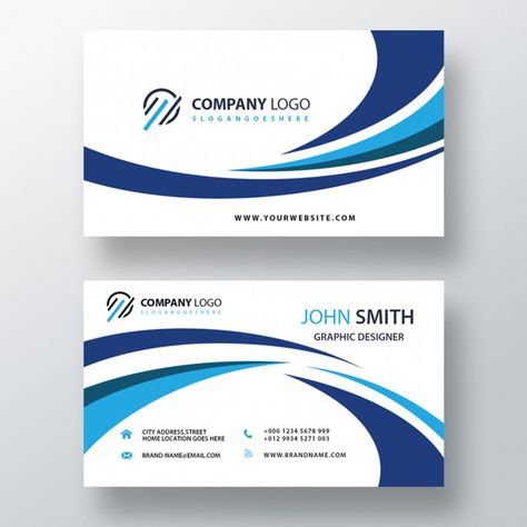 Blue visit card template Free Psd | Free Psd #Freepik #freepsd #business-card #business #abstract #card Blue Visiting Cards Design, Faces Profile, Free Printable Business Cards, Card Template Free, Visiting Card Templates, Restaurant Business Cards, Free Business Card Design, Construction Business Cards, Visit Card