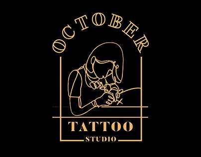 Check out new work on my @Behance portfolio: "OCTOBER Tattoo Studio" http://be.net/gallery/68053207/OCTOBER-Tattoo-Studio Logo Design For Tattoo Artist, Logo For Tattoo Artist, Logo Tattoo Artist, Tattoo Artist Logo Design, Tattoo Logo Design Graphics, Tattoo Logo Ideas, Piercing Logo, Woman Tattoo Artist, Tattoo Shop Logo