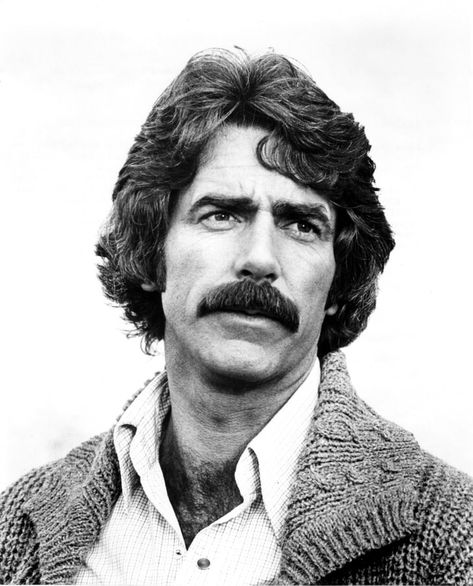 The Legacy (1978) 70s Facial Hair, 70s Stache, 70s Mustache, Sam Elliott Pictures, Moustache Style, Moustaches Men, Sam Elliott, Mustache Styles, Mustache Men