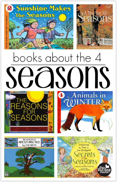 Books About the Seasons-This Reading Mama Seasons Flip Book, Preschool Seasons, Seasons Kindergarten, Seasons Preschool, Seasons Lessons, Preschool Weather, All 4 Seasons, The 4 Seasons, Weather Unit