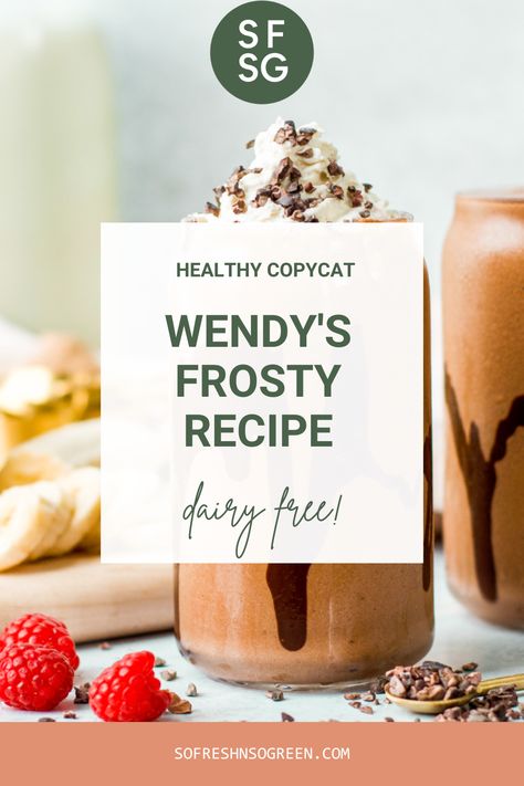 Dairy Free Summer Desserts, Vegan Frosty, Protein Frosty, Healthy Frosty, Wendy's Frosty Recipe, Copycat Wendy's Frosty Recipe, Wendys Frosty Recipe, Wendy's Frosty, Recipes With Coconut Cream