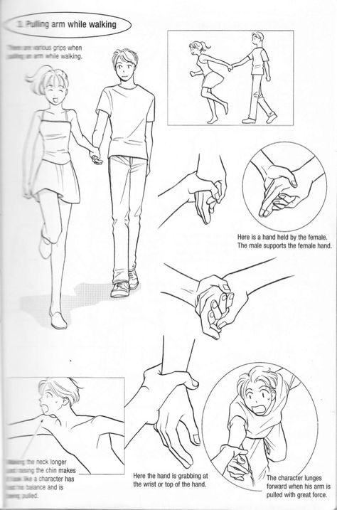 female pulling male's arm Poses Manga, How To Draw Manga, Arm Drawing, Bd Art, Manga Poses, Comic Tutorial, Draw Manga, Hand Drawing Reference, Anime Drawings Tutorials