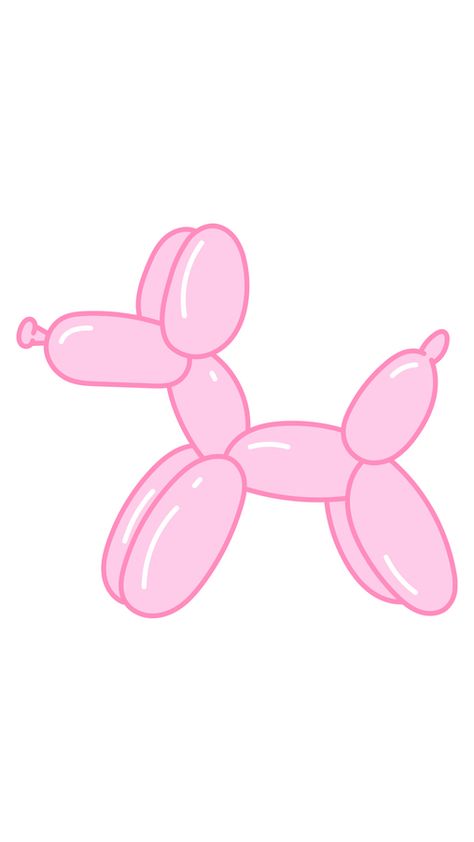 VSCO Girl Balloon Dog Sticker features a basic sculpture in the art of balloon animals. Many balloon animals, including deer and giraffes, are variations of the dog balloon. Plus, dog balloon animals... Basic Sculpture, Balloon Dog Sticker, Cactus Heart, Dog Balloon, Wal Art, Balloon Painting, Barbie Shoes, Pink Animals, Rhinestone Art