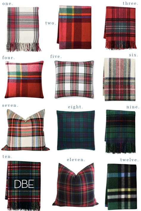 Decorating With Plaid | Where To Buy Plaid Tartan Pillows & Throws - Lauren Nelson Decorating With Plaid, Tartan Plaid Decor, Tartan Pillows, Tartan Plaid Pillows, Tartan Decor, Plaid Pillows, Tartan Plaid Christmas, Tartan Throws, Plaid Blankets