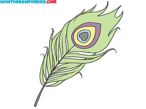 I invite you to a lesson in which I will show you how to draw a peacock feather. I am sure that this lesson will be... Peacock Feather Drawing, 3d Art Painting, Peacock Feather Art, Very Easy Drawing, Peacock Drawing, Feather Drawing, Easy Drawing Tutorial, Drawing Tutorials For Kids, Coloring Supplies