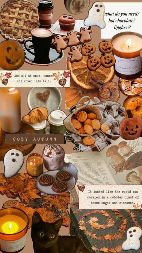 autumn collage :) November Collage, November Backgrounds, Cobbler Crust, Autumn Collage, Fall Collage, Cute Fall Wallpaper, Autumn Cozy, Fall Wallpaper, Give Thanks