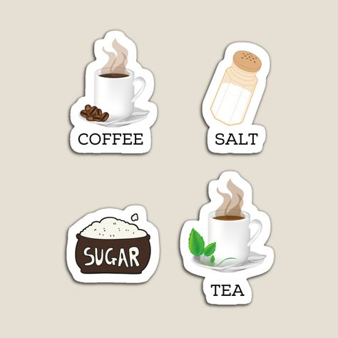 Sugar Quotes, Labels Printables, Tea Labels, Label Printable, Kitchen Stickers, Sticker Template, Kitchen Humor, Coffee Type, Buy Coffee