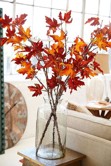 Autumn Leaves Craft, Neutral Fall Decor, Dekor Diy, Fall Deco, Autumn Decorating, Leaf Crafts, Fall Halloween Decor, Fabulous Fall, Deco Floral