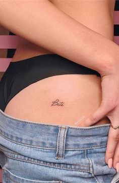 Tattoo Buttcheek, Couple Tattoos Matching, Tattoos Between Breast, Tattoo Breast, Tattoo Between Breast, Minimal Tattoo Ideas, Tattoos Matching, Matching Couple Tattoos, Minimalist Tattoos