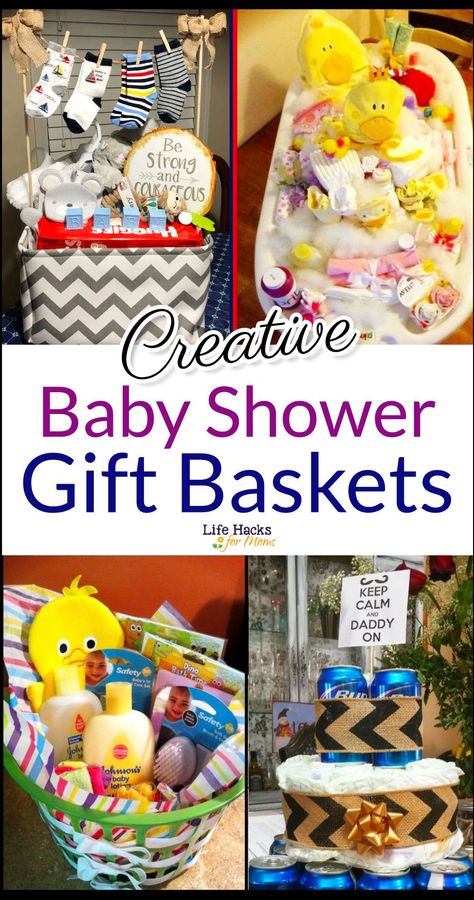 Baby Gifts Baskets, Diaper Diy Gift Shower Ideas, Baby Gift Basket Girl, Baby Wrapping Ideas Gift, Baskets For Baby Shower Gift, Gift Basket Baby Shower Boy, Gift Wrap Baby Shower Gifts, Diy Boy Baby Shower Gifts