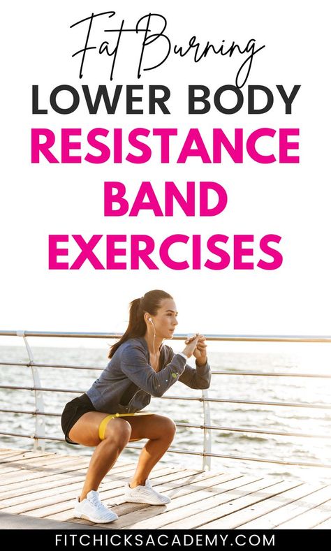 Fat burning lower body resistance band exercises Resistance Band Workout For Women, Lower Body Resistance Band Workout, Exercises Using Resistance Bands, Exercises With Resistance Bands, Best Leg Exercises, Workout For Fat Loss, Using Resistance Bands, Resistance Band Exercise, Leg Workout With Bands