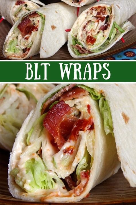 BLT Wraps recipe from RecipeGirl.com #blt #wraps #recipe #RecipeGirl Healthy Meal Recipes, Blt Wraps, Wraps Recipes Easy, Healthy Food Habits, Healthy Food Guide, Lost 100 Pounds, Healthy Food Facts, Recipe Girl, Quick Healthy Meals