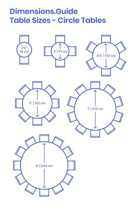 Circle Dining Table, Large Round Dining Table, Round Table Sizes, Dining Room Layout, Dining Table Sizes, Circular Dining Table, Round Dining Room Table, Dining Table Dimensions, Circle Table