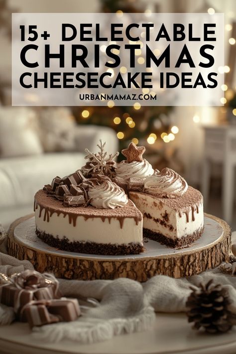 Looking for the best Christmas cheesecake? Check out this list of 15+ delectable Christmas cheesecake ideas to wow your guests! Mulled Wine Cheesecake, Cheesecake Sampler Ideas, Cheesecake Board Ideas, Fancy Cheesecake Recipes, Christmas Cheesecake Ideas, Toppings For Cheesecake, Cheesecake Flavors Ideas, Christmas Dessert Recipes Fancy, Personal Cheesecake