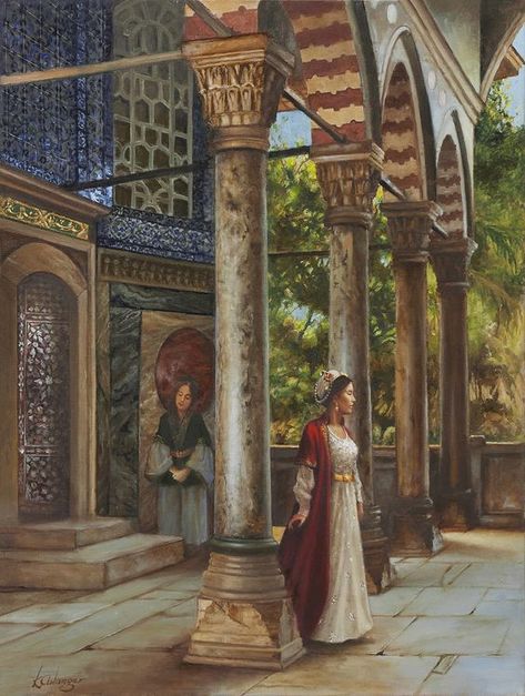 Ottoman Turks, Arabian Art, Byzantine Empire, Islamic Paintings, Turkish Art, Arabic Art, Islamic Design, History Photos, Arabian Nights