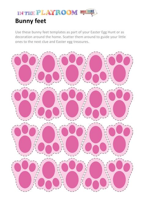 Free Printable Easter Activity Pack - In The Playroom Bunny Footprint, Printable Easter Activities, Easter Egg Coloring Pages, Easter Activity, Easter Hunt, Easter Printables Free, Easy Easter Crafts, Spring Easter Crafts, Easter Egg Crafts