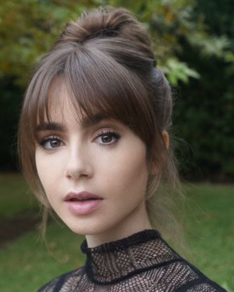 Lily Collins Hair, Κούρεμα Bob, Bangs With Medium Hair, Fishtail Braid, Long Hair With Bangs, Penteado Cabelo Curto, Lily Collins, Hair Envy, Hair Dos