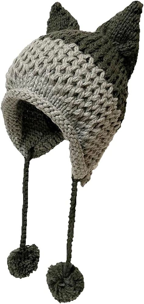 BIBITIME Women's Hat Cat Ear Crochet Braided Knit Caps Warm Snowboarding Winter (One Size, Army Green) at Amazon Women’s Clothing store Cat Ear Crochet, Knit Caps, Cat Eared Beanie, White Beanies, Crochet Cap, Cat Ear, Knit Cap, Crochet Braids, Amazon Women