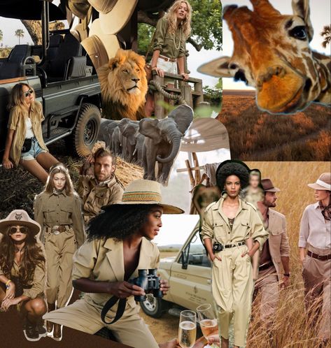 Safari Party Outfit, Safari Moodboard, Out Of Africa Style, Horse Safari, Safari Aesthetic, Birthday Getaway, Safari Outfit, Room Paintings, Safari Outfits