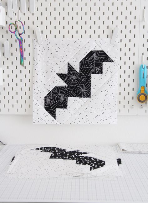 Bats Quilt Pattern | Cluck Cluck Sew Bat Quilt Block, Bat Quilt, Halloween Quilt Patterns, Cluck Cluck Sew, Halloween Quilt, Kids Quilts, Holiday Quilts, Halloween Quilts, Fall Quilts