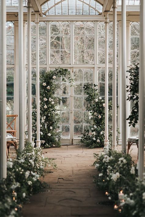 Flower Arch Installation Backdrop Ceremony Aisle Greenery Foliage Rose Wild Natural Wollaton Hall Wedding Pear and Bear Photography #FlowerArch #FlowerInstallation #WeddingBackdrop #Ceremony #Aisle #Greenery #Foliage #Rose #Wild #Natural #Wedding Wollaton Hall, Wedding Aisles, Plants Leaves, Flower Arch, Flowers And Greenery, Wedding Arch Flowers, Flower Installation, Deer Park, Luxury Wedding Venues