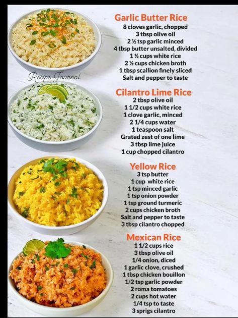 Parboiled Rice Recipes, Fried Rice Sauce, Fancy Rice, Flavored Rice Recipes, Rice Ideas, Garlic Butter Rice, Yummy Rice, Rice Side Dish Recipes, Parboiled Rice