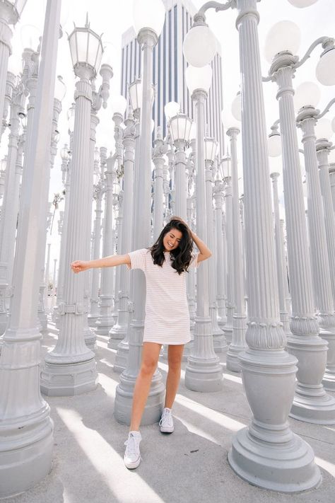 Travel Guide: Two Days in LA — With Love, Caila Los Angeles Trip, Lacma Lights, Malibu Wine Safari, Caila Quinn, Passport Picture, Los Angeles Pictures, City Of Stars, Light Art Installation, Travel Pose