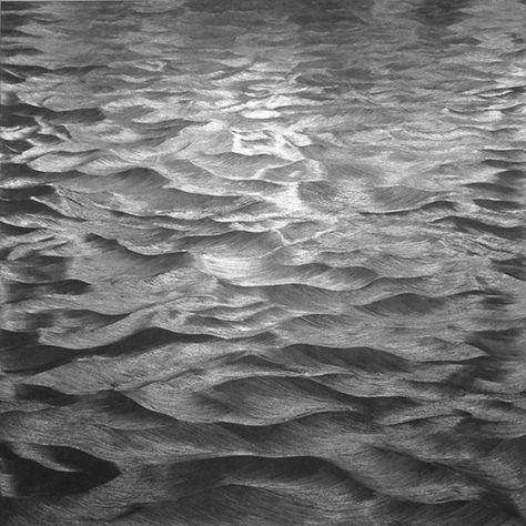 Karen Gunderson Texture Sketch, Ocean Drawing, Wave Drawing, Sea Drawing, Drawing Help, Texture Drawing, Water Drawing, Charcoal Art, Art Tools Drawing