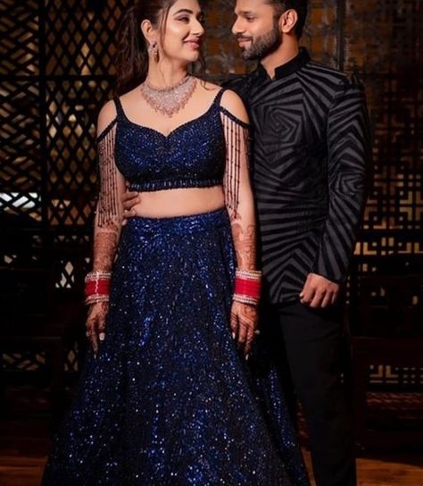 #Sequence work navy blue lehenga dress #letest sequence work lehenga Navy Blue Sequin Lehenga, Blue Sequence Lehenga, Navy Lehenga, Blue Sequin Lehenga, Sangeet Lehengas, Indian Reception Outfit, Lehenga For Engagement, Navy Blue Lehenga, Sequence Lehenga