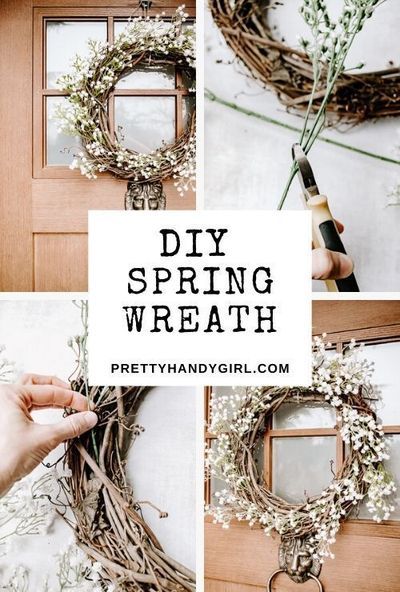 This DIY wreath can be customized exactly how you want. And it can save you bunch of money, too! | Pretty Handy Girl | #prettyhandygirl #diywreath #diyspring wreath #diyspringdecor #springdecor Easter Wreath Diy, Diy Spring Wreath, Spring Decor Diy, Pretty Wreath, Wedding Indian, Diy Spring, Spring Home Decor, Diy Door, Spring Diy