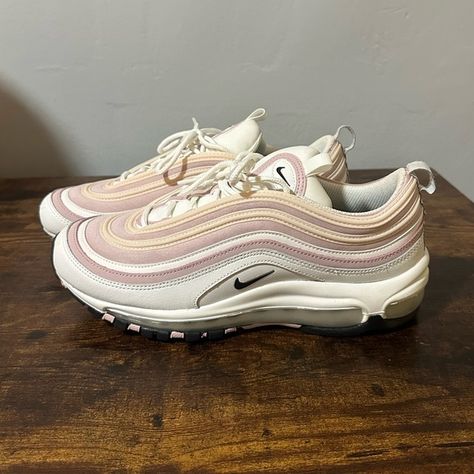 Women’s Nike Air Max 97 - ‘Pink Cream’ Size 8.5 (US) Nike Air Max 97, Air Max, Nike Air Max, Nike Shoes, Original Box, Nike Air, Like New, Nike, Cream