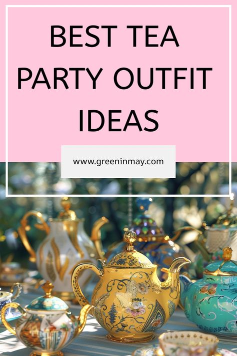 The idea of going to a tea party is exquisite, but the real headache comes when you are trying to pick or shop for the right clothes you will wear. We have compiled for you the best tea party outfit ideas that will leave you in the spotlight for that tea party. Afternoon Tea Party Outfit, Tea Party Black Outfit, Fall Tea Party Outfits For Women, Grunge Tea Party Outfit, Afternoon Tea Outfits For Women, Women’s Tea Party Outfit Ideas, Women’s Tea Party, Tea Party Aesthetic Black Women, Fall Tea Party Outfit