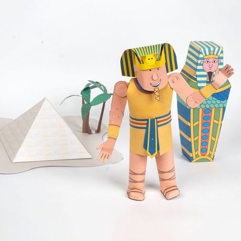 Create, customize and print custom do-it-yourself projects. Leverage Brother Creative Center's paper crafts & origami templates for Egyptian Pharaoh Set. Ancient Egypt Printables, Temple Template, Ancient Egypt Crafts, Ancient Egypt For Kids, Egyptian Crafts, Lapbook Ideas, Egypt Crafts, Origami Templates, Egypt Project