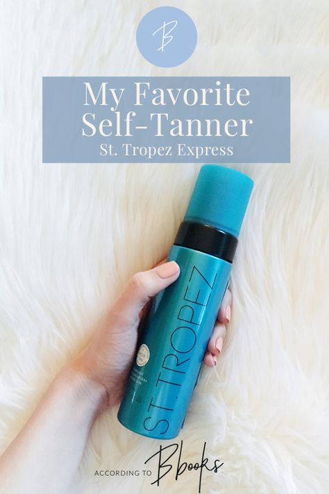 My Favorite Self-Tanner: St. Tropez Express | According To Bbooks St Tropez Express Tan, St Tropez Tanner, St Tropez Tan, Tanning Skin Care, Affordable Beauty Products, Best Self Tanner, Sunless Tanner, Living In Arizona, Airbrush Tanning