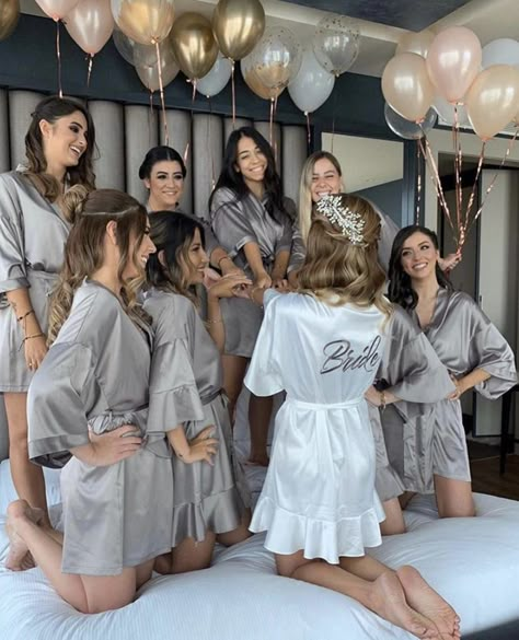 He Hit Me, Wedding Preparation Photos, Bride And Bridesmaid Pictures, Like My Father, Bridesmaid Get Ready Outfit, Bachelorette Party Photo, Bridesmaid Poses, Bridesmaid Pictures, Bridesmaid Photoshoot