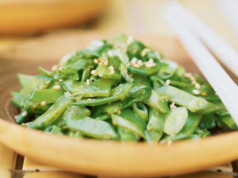 Snow Pea Salad with Sesame Dressing | Snow Pea Salad with Sesame Dressing Snow Pea Salad, Sesame Dressing Recipe, Snap Pea Salad, Pea Salad Recipes, Snow Pea, Sesame Dressing, Pea Salad, Refreshing Salad, Snow Peas