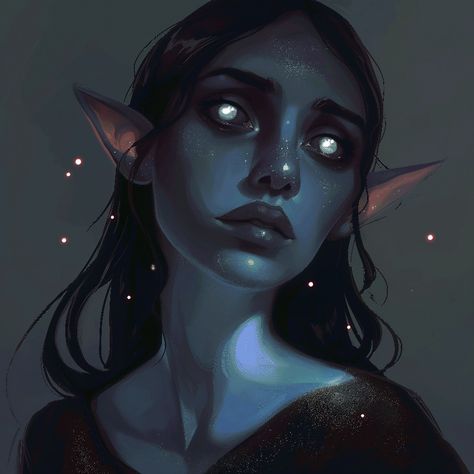 Shadow Elf Art, Aasimar Bard, Moth People, Unseelie Fae, Dark Fey, Fae Magic, Fae World, Skin Mine, Fae Aesthetic