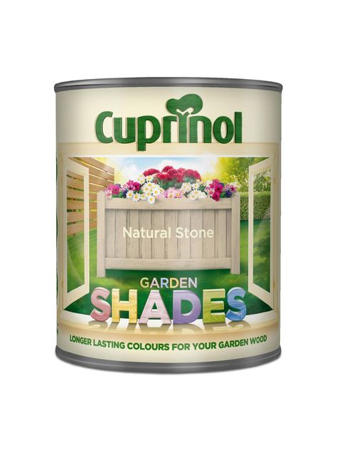 Cuprinol Natural Stone, Natural Stone Garden, Cuprinol Garden Shades, Willow Garden, Garden Wood, Pintura Exterior, Purple Pansy, Fence Paint, Stone Garden